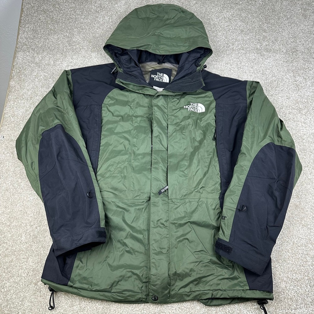 The North Face Gore-Tex Mountain Light Jacket Mens XXL Green Black Parka Shell